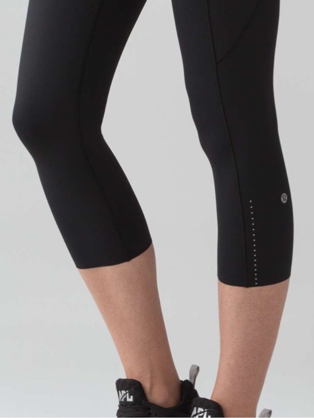 Lululemon Fast & Free Crop II *Nulux 19” Black Sz 6 - Picture 3 of 16